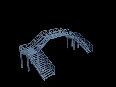 Railway Bridge 3D model