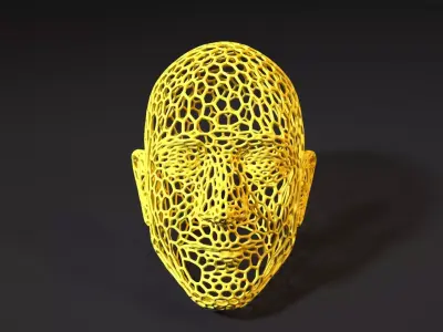 Jeff Bezos voronoi 3D print model