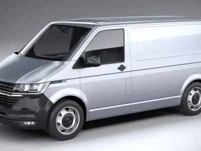 Volkswagen Transporter T6-1 Panelvan basic 2020 3D model