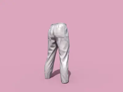Sport pants Low-poly 3D model