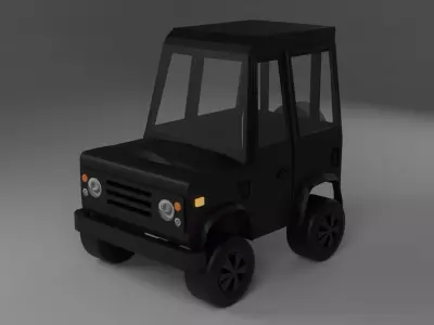 Blender toy car 3d model Low-poly 3D model