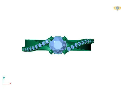 Women Ring 3DM Womens Ring 3d models 3D print model 3D print model 8