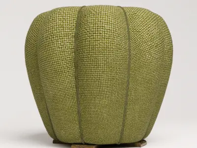 Halabala Footstool Low-poly 3D model