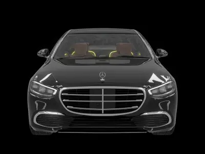 Mercedes Benz S class  with Interior 3D model
