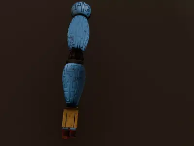 Robotic Arm 3D Game Ready Asset Low-poly 3D model