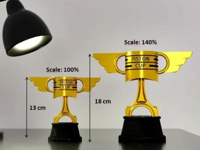 Piston Cup Trophy 3D print model