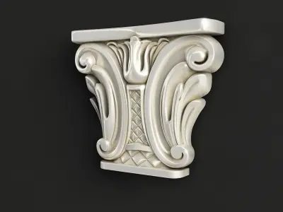Carved Element 3D model 3D model