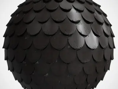 Roof Tile Materials 13- By 3 color Pbr By Sbsar 4k Texture