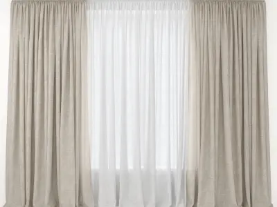 Curtains 48 3D model