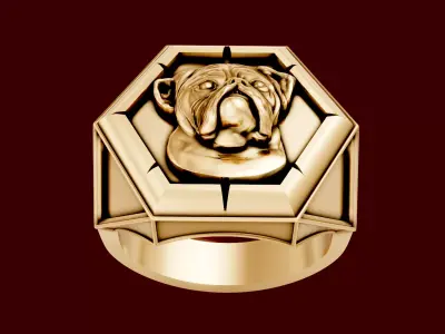 Dog Ring luxury iconic 3D print model