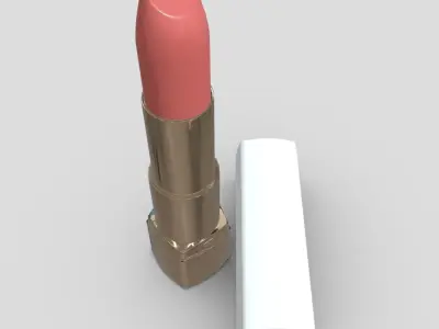 Lipstick 3 Low-poly 3D model