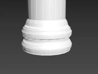 Roman Villa Columns - 4 Variations Low-poly 3D model