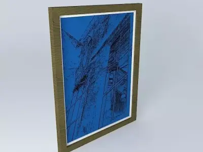 arte quadro painting art Free 3D model