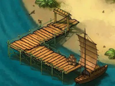 Game Crescent Crescent - Sailboat 03 3D model