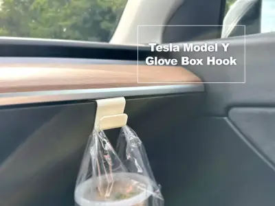 Tesla Model Y Glove Box Hook 3D print model