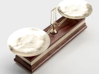 Vintage Balance Scale 3D model