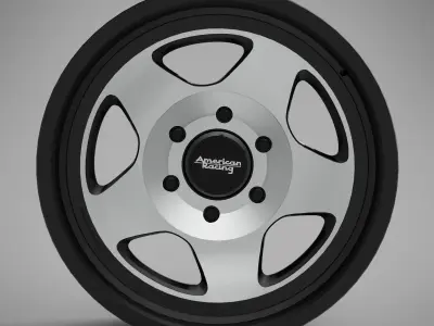 American Racing  923  Low-poly 3D model