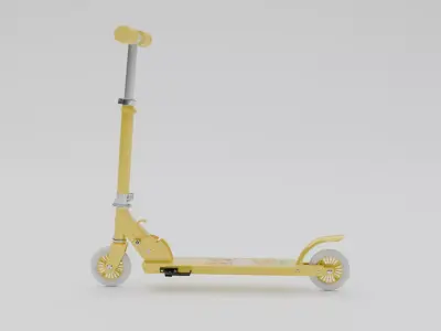 Electrical Cycle Low-poly 3D model