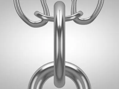 Heart  Pendant Silver Sterling 3d Model 3D model