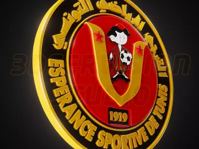 Esperance De Tunis logo - Cinematic - 3D print 3D model