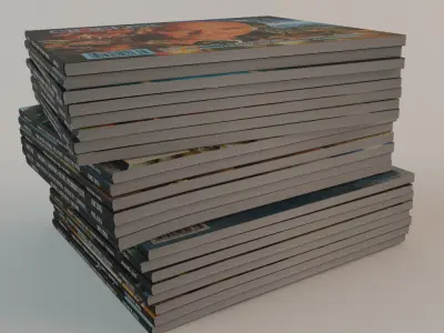 Cinefex Magazines 22 pcs 3D model