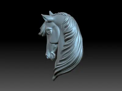 Horse head 3D print model