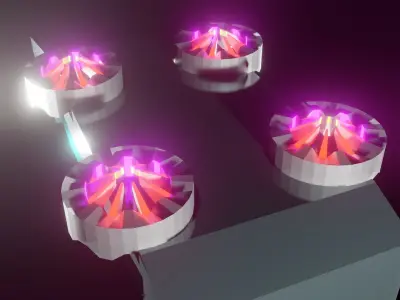 Car the Future Low-poly 3D model