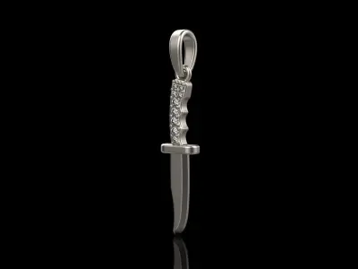 Hunter knife pendant model 888 3D print model