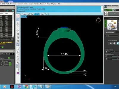 Luxury Men Diamond Ring 130 3D print model