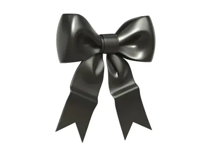 Christmas Bow Ribbon 33 Low-poly 3D model