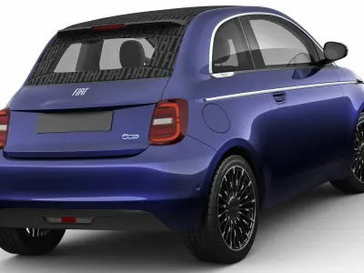 Fiat 500 cabrio 2021 La Prima 3D model