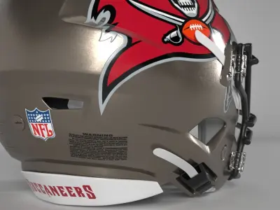 TAMPA BAY BUCCANEERS Helmet Football NFC SOUTH PBR update 2025 3D model