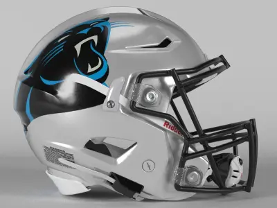 CAROLINA PANTHERS Helmet Football NFC SOUTH PBR updated 2025 3D model