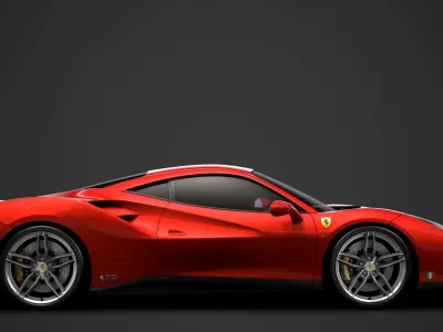 Ferrari 488 GTB The Schumacher 2018 3D model