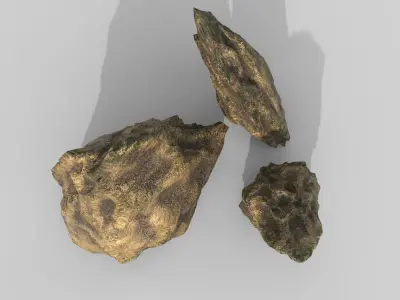 Aquarium Stones V1 3D model