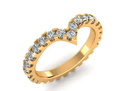 Band Ring 3D print model 19