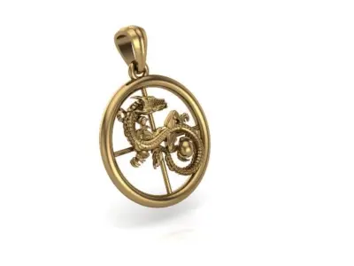 dragon pendant 3D print model