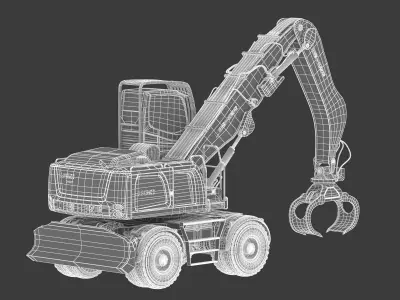 Liebherr LH 50 M Timber Litronic 3D model
