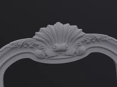 Rocking chair in classic style   for CNC manufacturing STL 3D print model