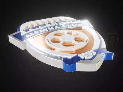 Al Fayha logo - Cinematic - 3D print 3D model