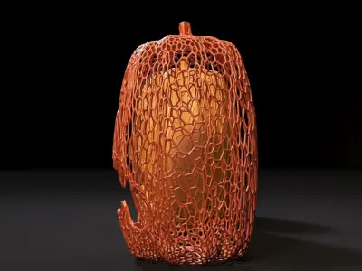 Set of pumpkins 3D print model