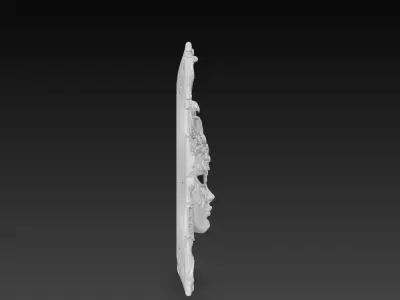 Venetian Baroque Mask Wall Art 3D print model