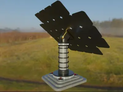 Scifi Solar Panel  3D model
