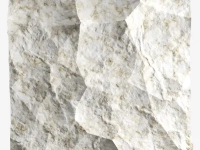 201-RockPanel stone on wall 3D model