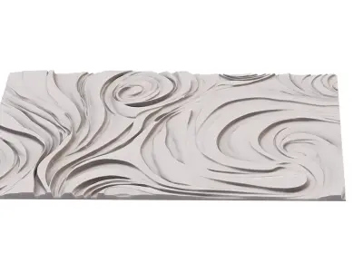 decor set wall panel wall relief mural CNC 53 3D model
