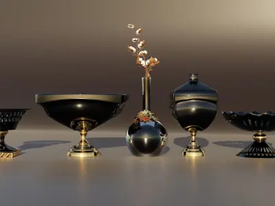 Decorative Vases 3D model