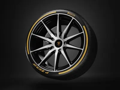 Car star disk from the wheel 3D model