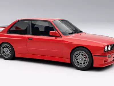 BMW M3 E30 Low-poly 3D model