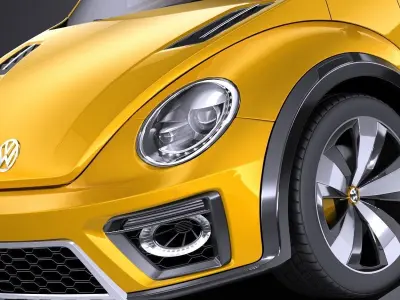 Volkswagen Beetle Dune Concept 2014 VRAY 3D model