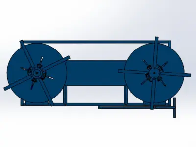 Horizontal decoiler 3D print model
